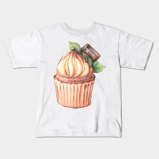 Chocolate Mint Cupcake Kids T-Shirt